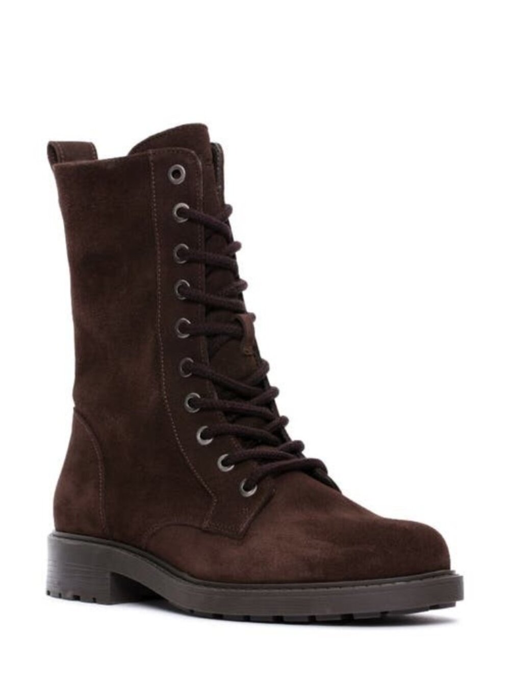 Clarks Orinoco 2 Tall Boots Suede Lace Up Booties Dark Brown Size 6.5 NEW
